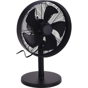 Zwarte luxe tafel ventilator 55 cm   -