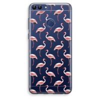 Flamingoprint groen: Huawei P Smart (2018) Transparant Hoesje Flamingoprint groen: Huawei P Smart (2018) Transparant Hoesje