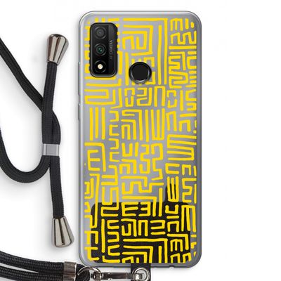 Majorelle Blue Print: Huawei P Smart (2020) Transparant Hoesje met koord