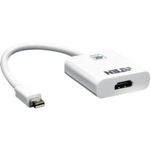 ATEN Mini DisplayPort Kabel Mini-DisplayPort Male - HDMI-Uitgang 0.15 m Wit