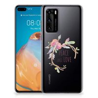 Huawei P40 Telefoonhoesje met Naam Boho Text