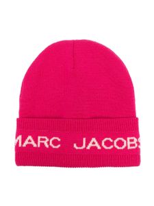 Marc Jacobs Kids bonnet à logo imprimé - Rose