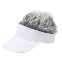 Unisex Fashion outdoor zonnescherm Baseballpet met pruik grootte: One size (volwassen Wit grijze pruik) Unisex Fashion outdoor zonnescherm Baseballpet met pruik grootte: One size (volwassen Wit grijze pruik)