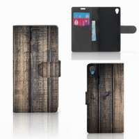 Sony Xperia Z3 Book Style Case Steigerhout - thumbnail