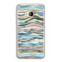 Watercolor Agate: HTC U Play Transparant Hoesje