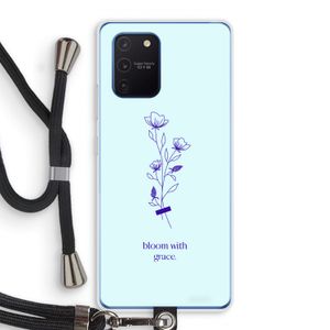 Bloom with grace: Samsung Galaxy Note 10 Lite Transparant Hoesje met koord