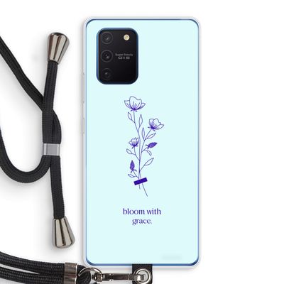 Bloom with grace: Samsung Galaxy Note 10 Lite Transparant Hoesje met koord