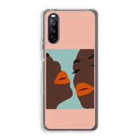 Orange lips: Sony Xperia 10 III Transparant Hoesje