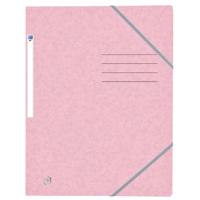 Elastomap oxford top file+ a4 pastel roze