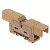 Weidmüller 1049240000 Doorgangsserieklem 42 mm Boutaansluiting Donkerbeige 4 stuk(s)