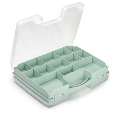 Plasticforte Opbergdoos - mintgroen - kunststof - 28 x 21 cm - opbergbox/sorteerdoos