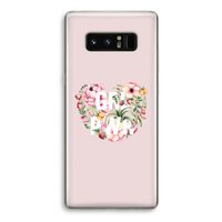 GRL PWR Flower: Samsung Galaxy Note 8 Transparant Hoesje