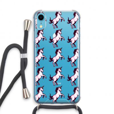 Musketon Unicorn: iPhone XR Transparant Hoesje met koord