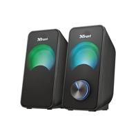 Trust Arys Compact RGB LED 2.0 speaker set PC speaker Zwart Trust Arys Compact RGB LED 2.0 speaker set PC speaker Zwart
