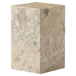 Audo Copenhagen Plinth Tall bijzettafel 30x30 Kunis Breccia marmer