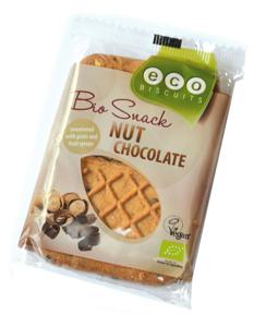 Noten/chocolade biscuit bio