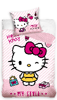 Hello Kitty Dekbedovertrek Look at my style 140 X 200 cm - 70 x 90 cm - Katoen - thumbnail