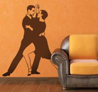 Sticker koppel danst tango - thumbnail