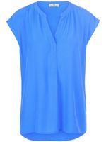 Blouse verbrede schou­ders Van Peter Hahn blauw - thumbnail