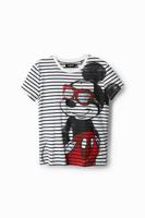 Gestreept T-shirt met Mickey Mouse - WHITE - XL - thumbnail