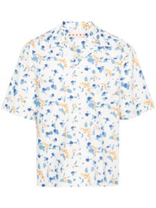 Marni chemise en coton à logo imprimé - Tons neutres