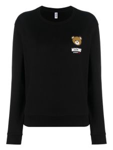 Moschino sweat à logo Teddy Bear - Noir