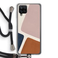 Geo #2: Samsung Galaxy A12 Transparant Hoesje met koord