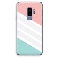 Strepen pastel: Samsung Galaxy S9 Plus Transparant Hoesje - thumbnail