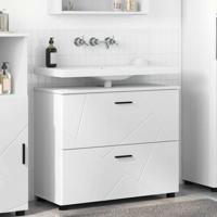 Badkamer Kast met lade Wit 76,5 x 35 x 64 cm Bewerkt hout