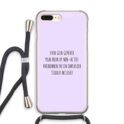 Tequila: iPhone 7 PLUS Transparant Hoesje met koord