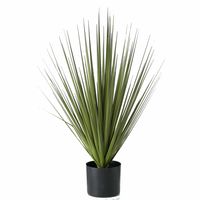 1x Groene gras kunstplanten Carex 78 cm in zwarte pot   -