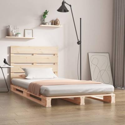 Bedframe zonder matras massief grenenhout 75x190 cm