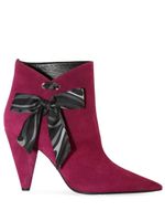 PUCCI bottines en daim à détails de nœuds - Rose