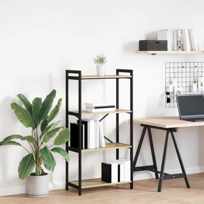 Boekenkast Sonoma eiken 60 x 30 x 118 cm MDF en Staal