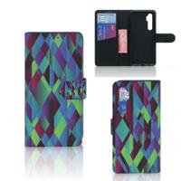Xiaomi Mi Note 10 Lite | Book Case | Abstract Green Blue