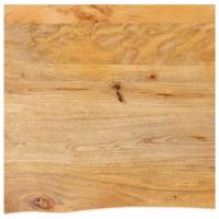 Tafelblad met natuurlijke rand 80x80x3,8 cm massief mangohout