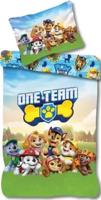 Paw Patrol dekbedovertrek One Team 140 x 200 cm - 70 x 90 cm Katoen