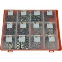 Bofix sorti 12dlg. ringen + moeren rvs