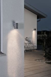 Konstsmide 7908-310 wandverlichting Metallic Geschikt voor buitengebruik