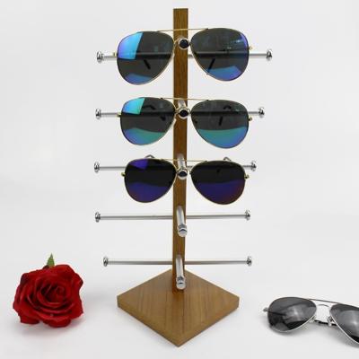 Graan houten bril display frame zonnebril rack display stand