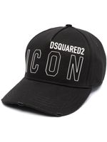 DSQUARED2 casquette à logo imprimé - Noir - thumbnail