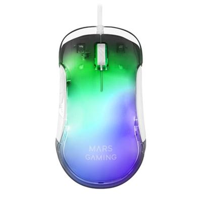 Muis Mars Gaming MMGLOWW 12800 dpi Wit 12800 dpi