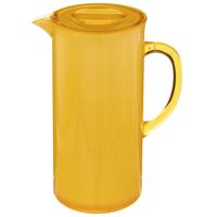 5Five Sapkan/schenkkan karaf - geel - met deksel - 1950 ml - kunststof