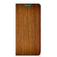 Samsung Galaxy A73 Book Wallet Case Donker Hout