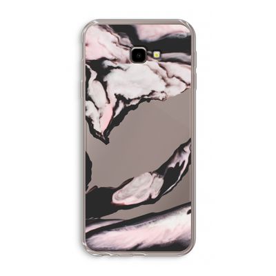 Roze stroom: Samsung Galaxy J4 Plus Transparant Hoesje