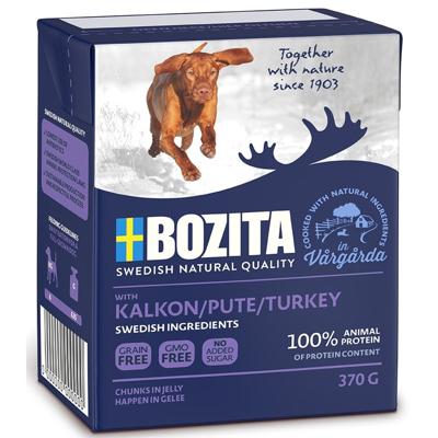 BOZITA Nat hondenvoer Brokken in gelei Turkije 370 g