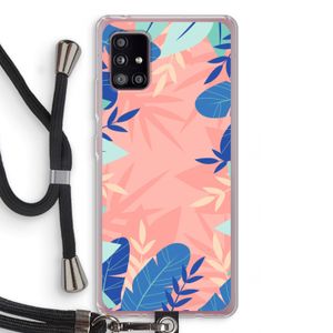 Tropisch: Samsung Galaxy A51 5G Transparant Hoesje met koord
