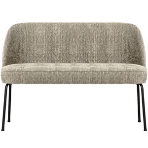 BePureHome Vogue eetkamerbank structure velvet wheatfield