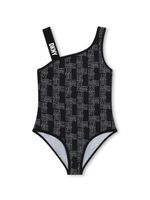 Dkny Kids maillot de bain à logo imprimé - Noir