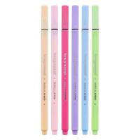 Bruynzeel fineliner set pastel 6 kleuren